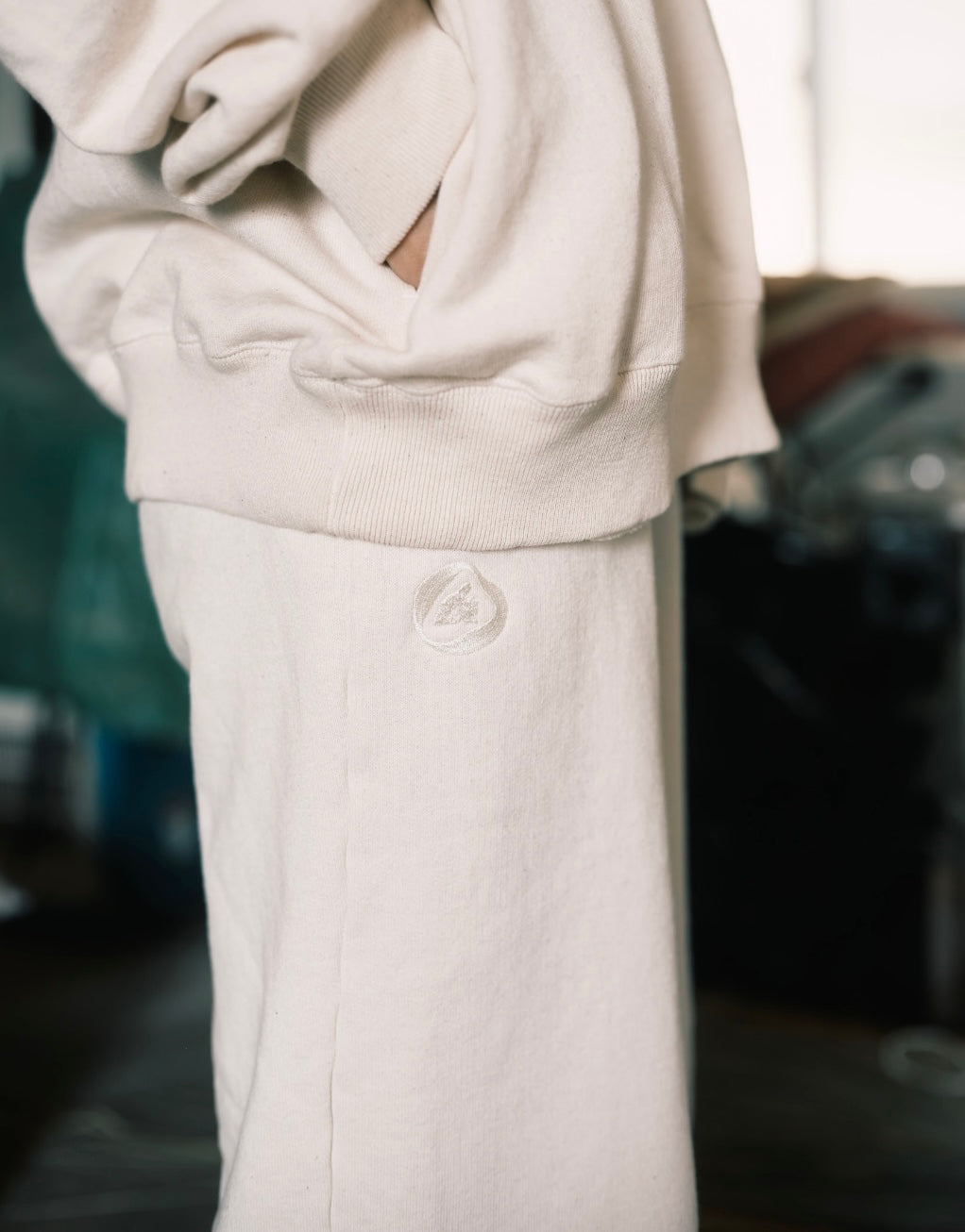 Irosabi Washi-Cream Sweatpants